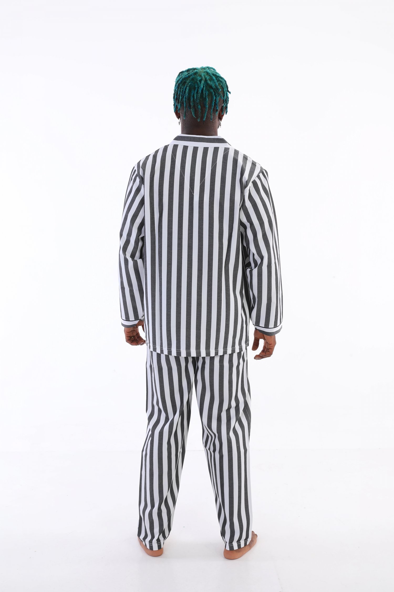 Kocabey 4007 Uzun Kol Çizgili Gaffur Erkek Pijama Takım