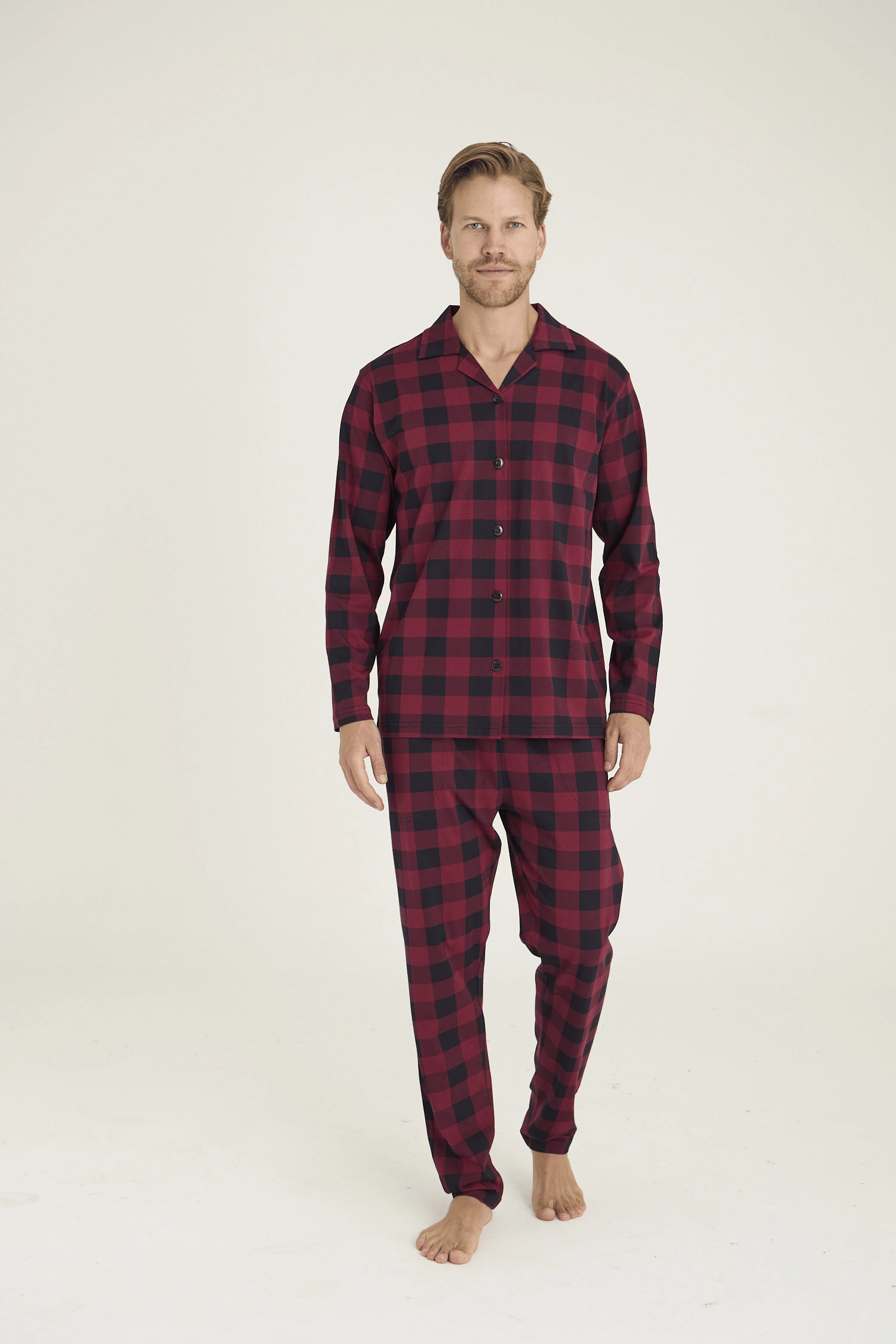 Kocabey 9209 Erkek Apaj Yaka Pijama Takım