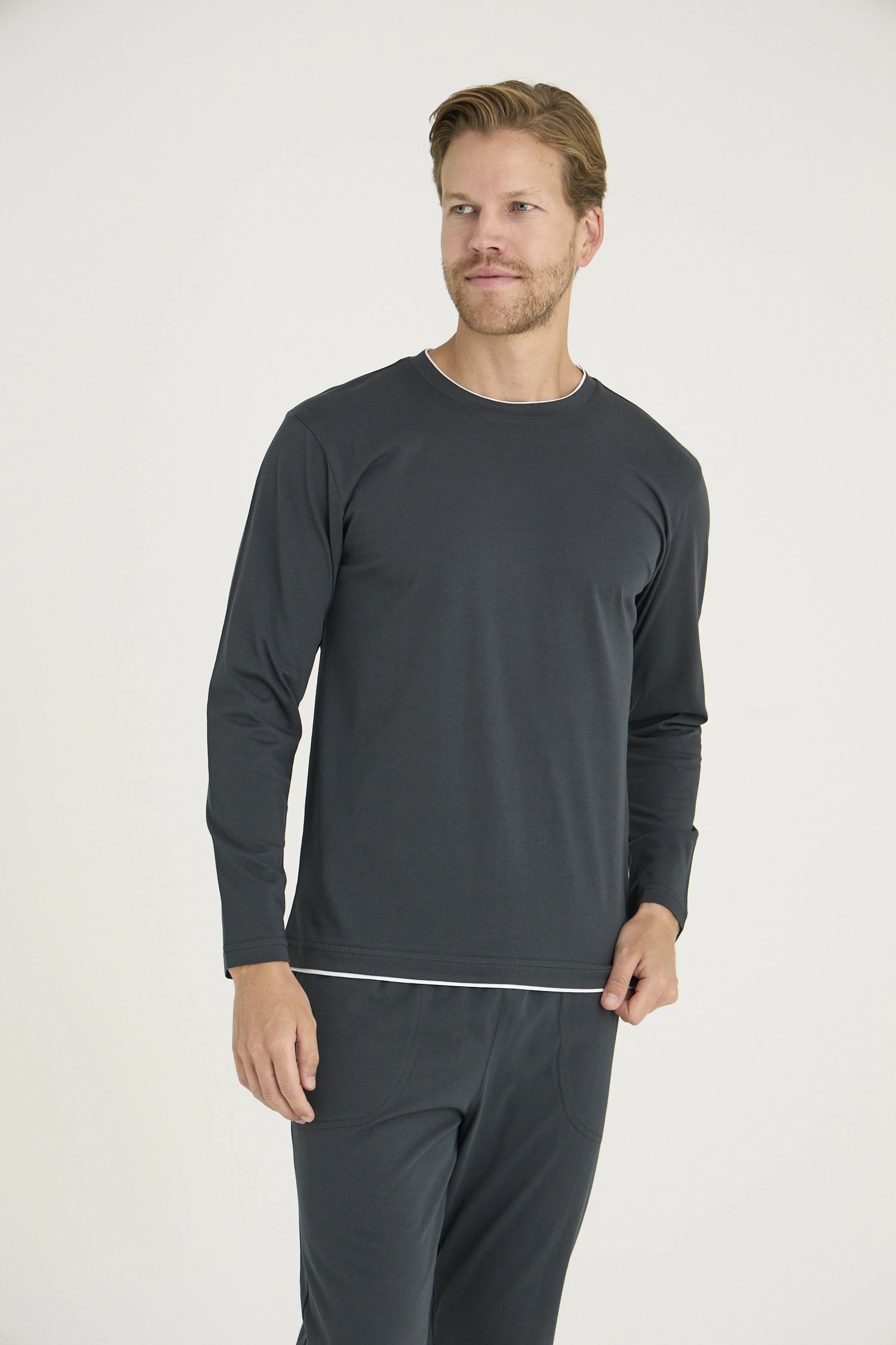 Kocabey 9222 Erkek O.Yaka Pijama Takım