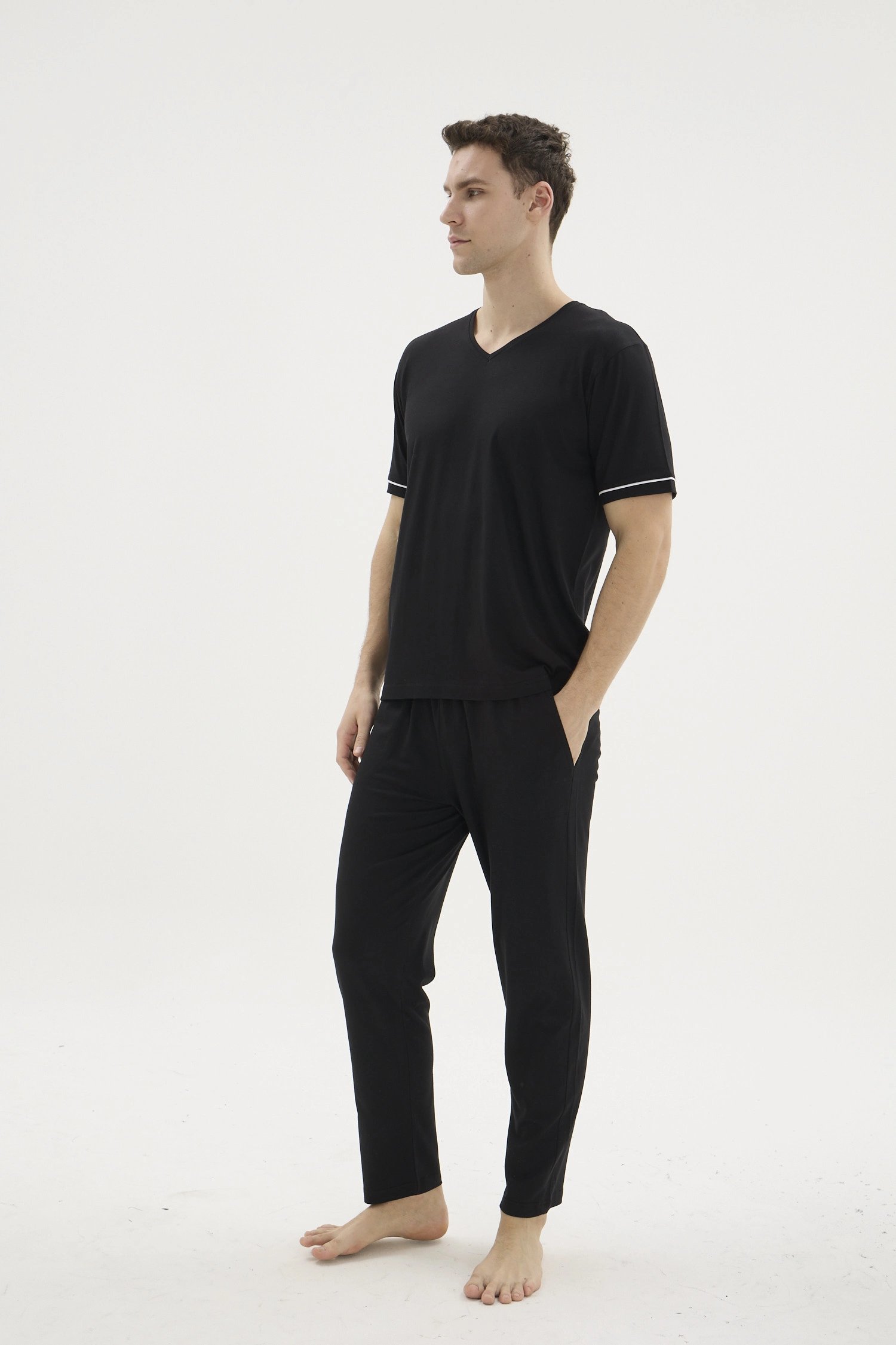Kocabey KKT-26162 V Yaka Pijama Takımı
