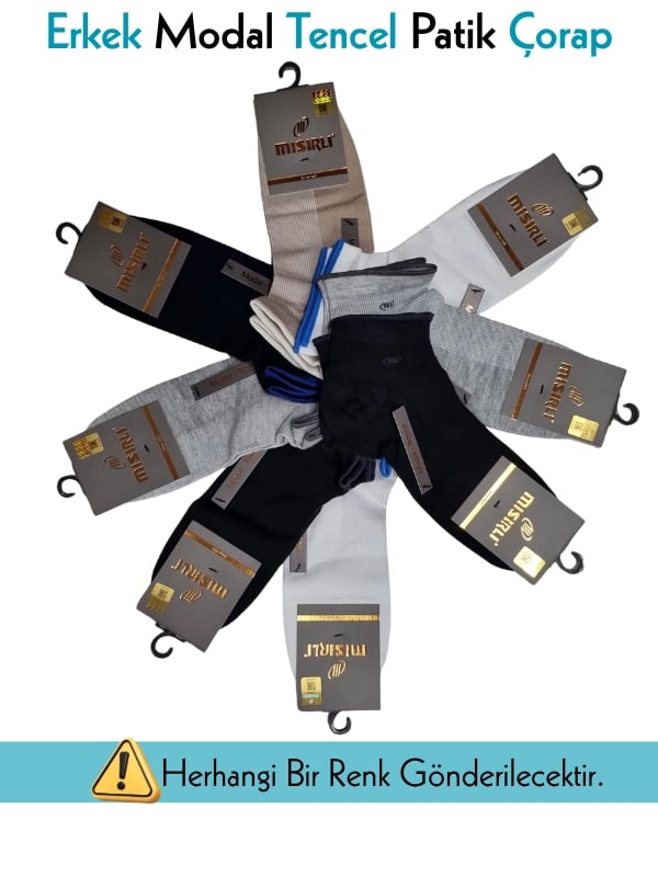 Mısırlı 61209 Erkek Modal Tencel Patik Çorap