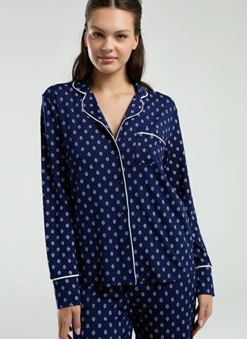 Pierre Cardin  Pc8950-S  Kadın Gömlek Pijama Takım