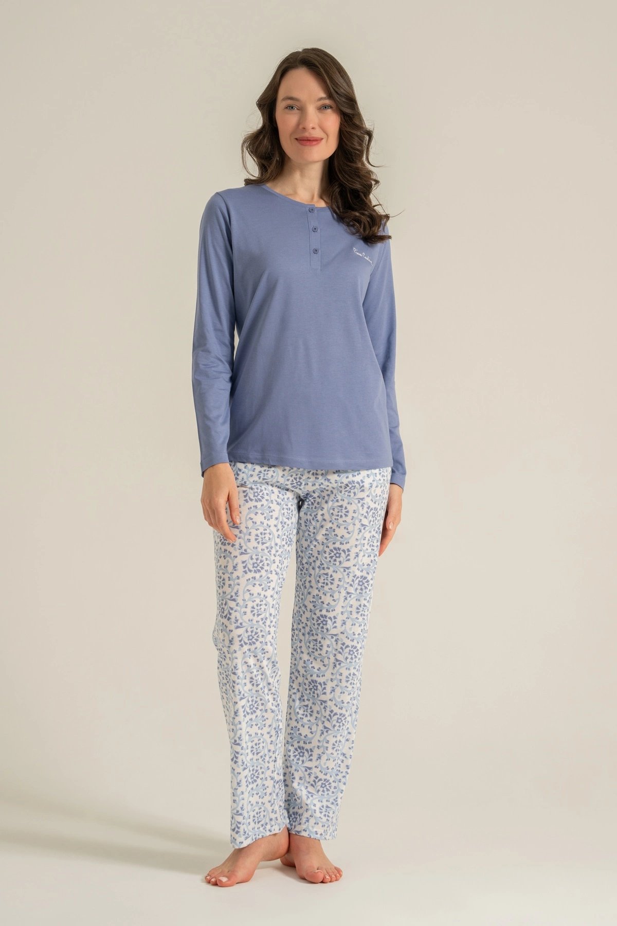 Pierre Cardin  Pc9270-S  Kadın Uzun Kollu Pijama Takımı