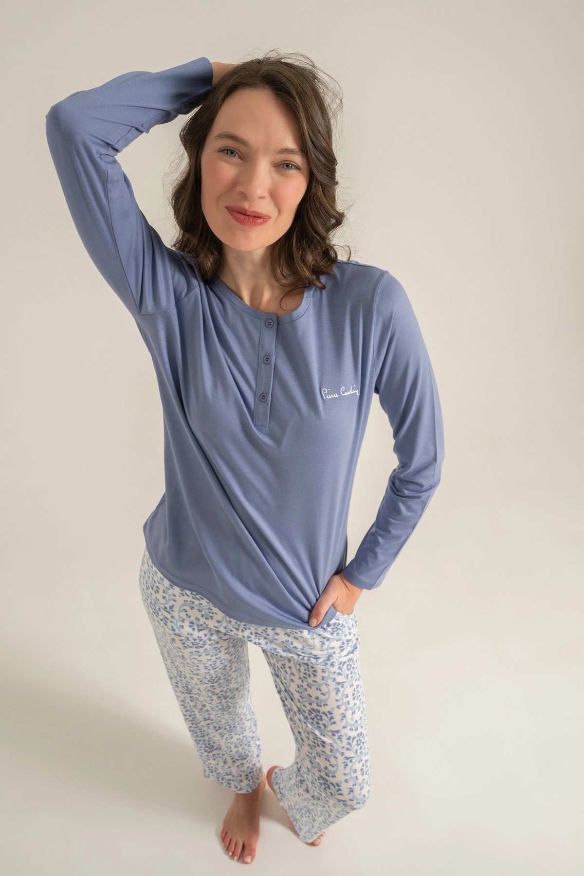 Pierre Cardin  Pc9270-S  Kadın Uzun Kollu Pijama Takımı