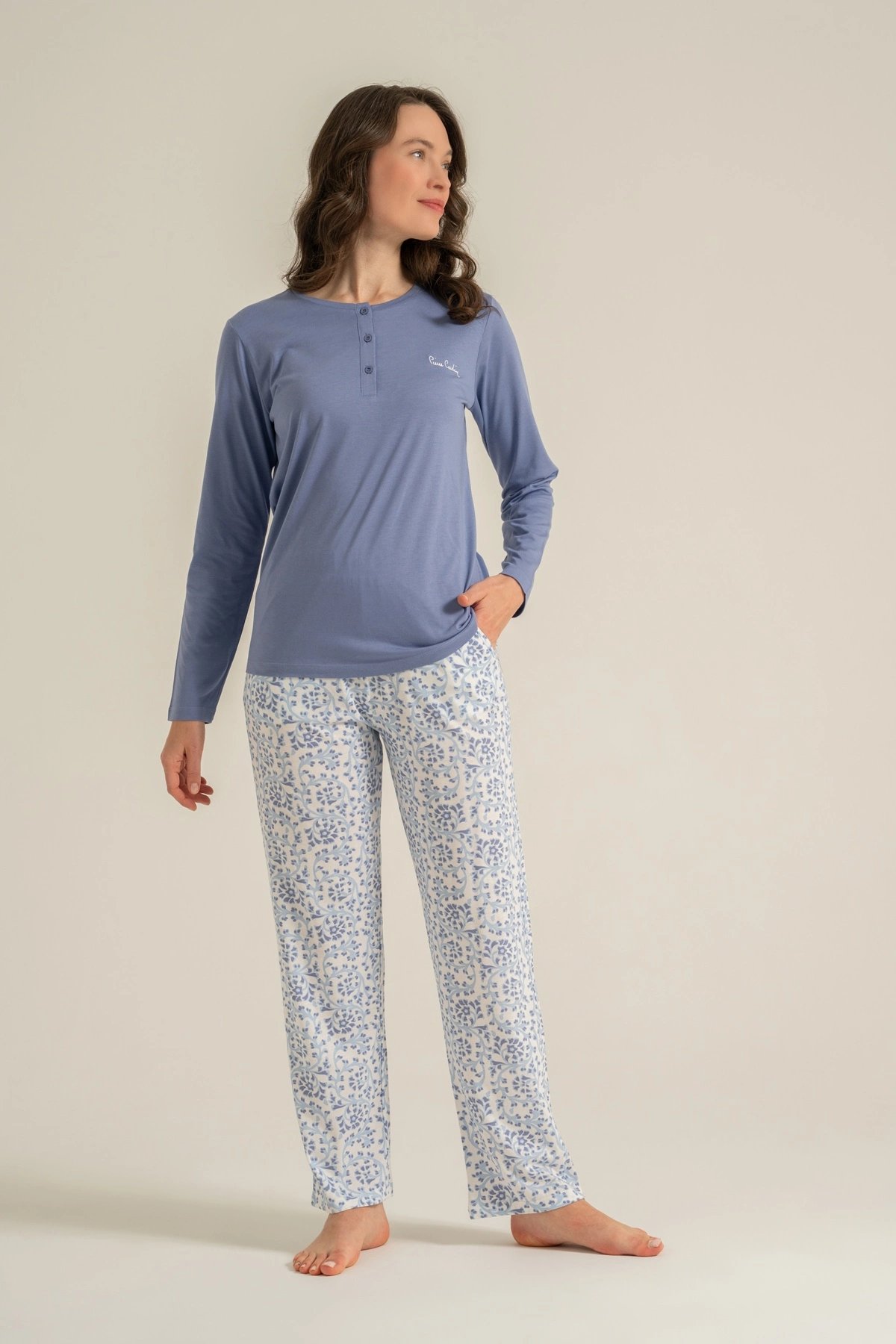 Pierre Cardin  Pc9270-X  Kadın Uzun Kollu Pijama Takımı