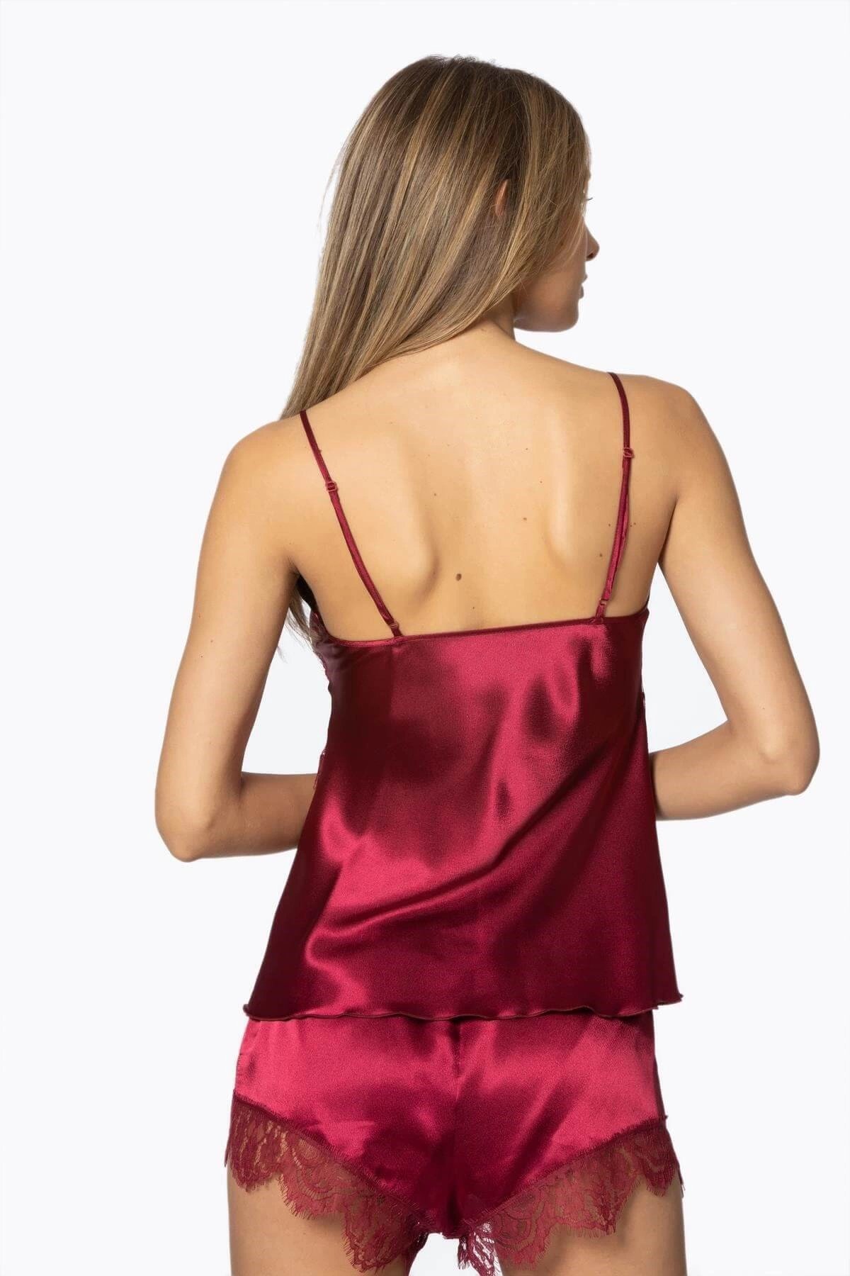 Pierre Cardin 2490 Bayan Sabahlıklı Saten Şort Takım