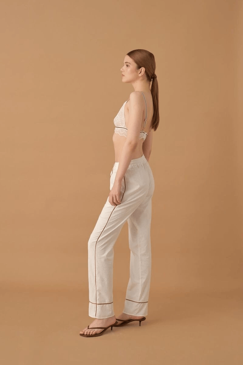 Pierre Cardin 25235 Kadın 3'Lü Braletli Biyeli Pijama Takım