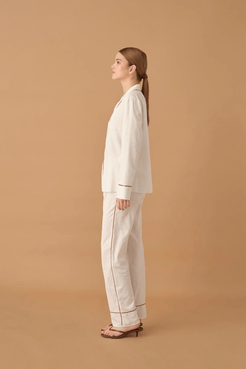 Pierre Cardin 25235 Kadın 3'Lü Braletli Biyeli Pijama Takım