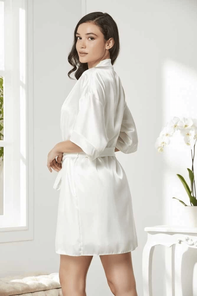 Pierre Cardin 4045 Kadife Saten Dantelli Gecelik ve Sabahlık Takımı