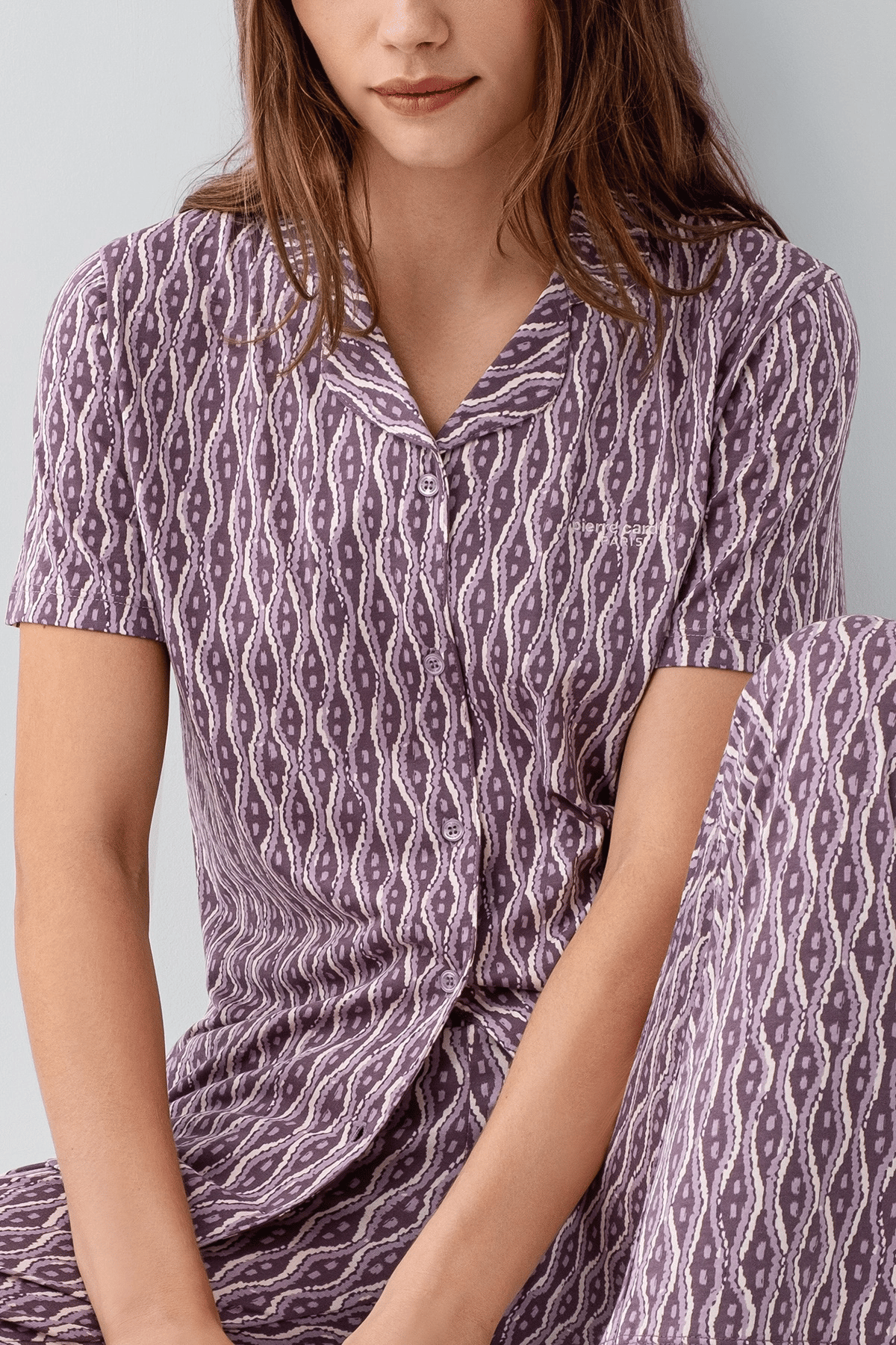 Pierre Cardin 9184-S Kadın Gömlek Pijama Takım