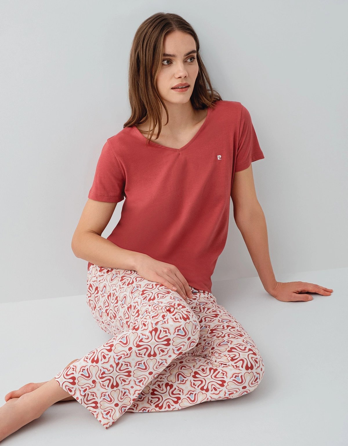 Pierre Cardin 9195-X Kadın Kısa Kol Pijama Takımı