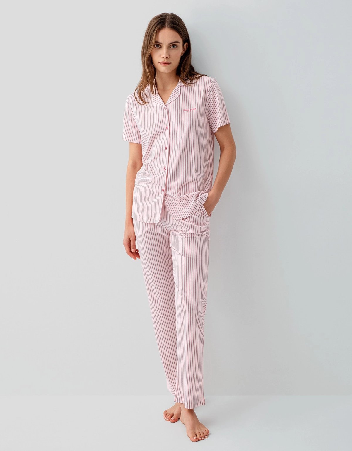 Pierre Cardin 9204-S Kadın Gömlek Pijama Takım