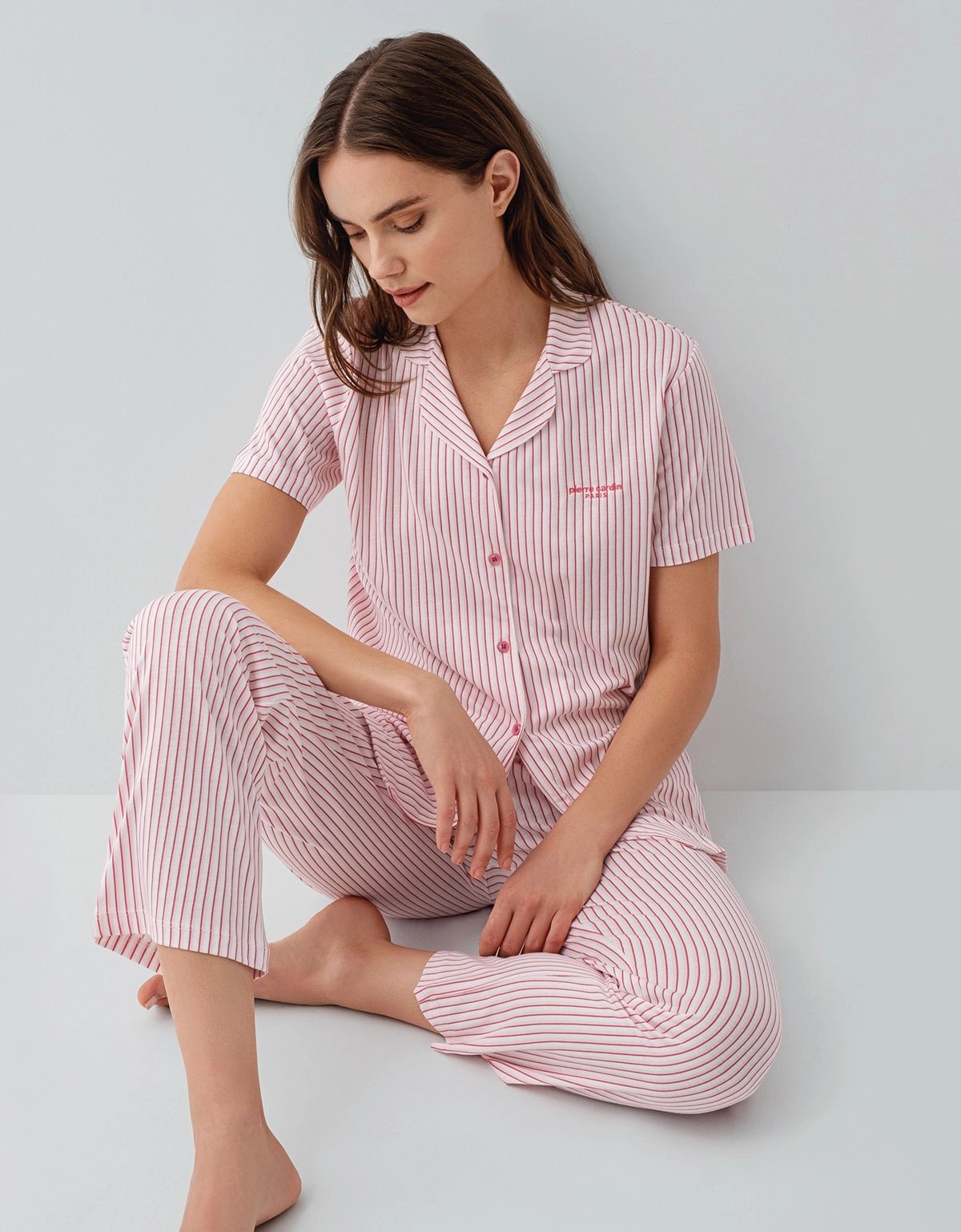 Pierre Cardin 9204-S Kadın Gömlek Pijama Takım