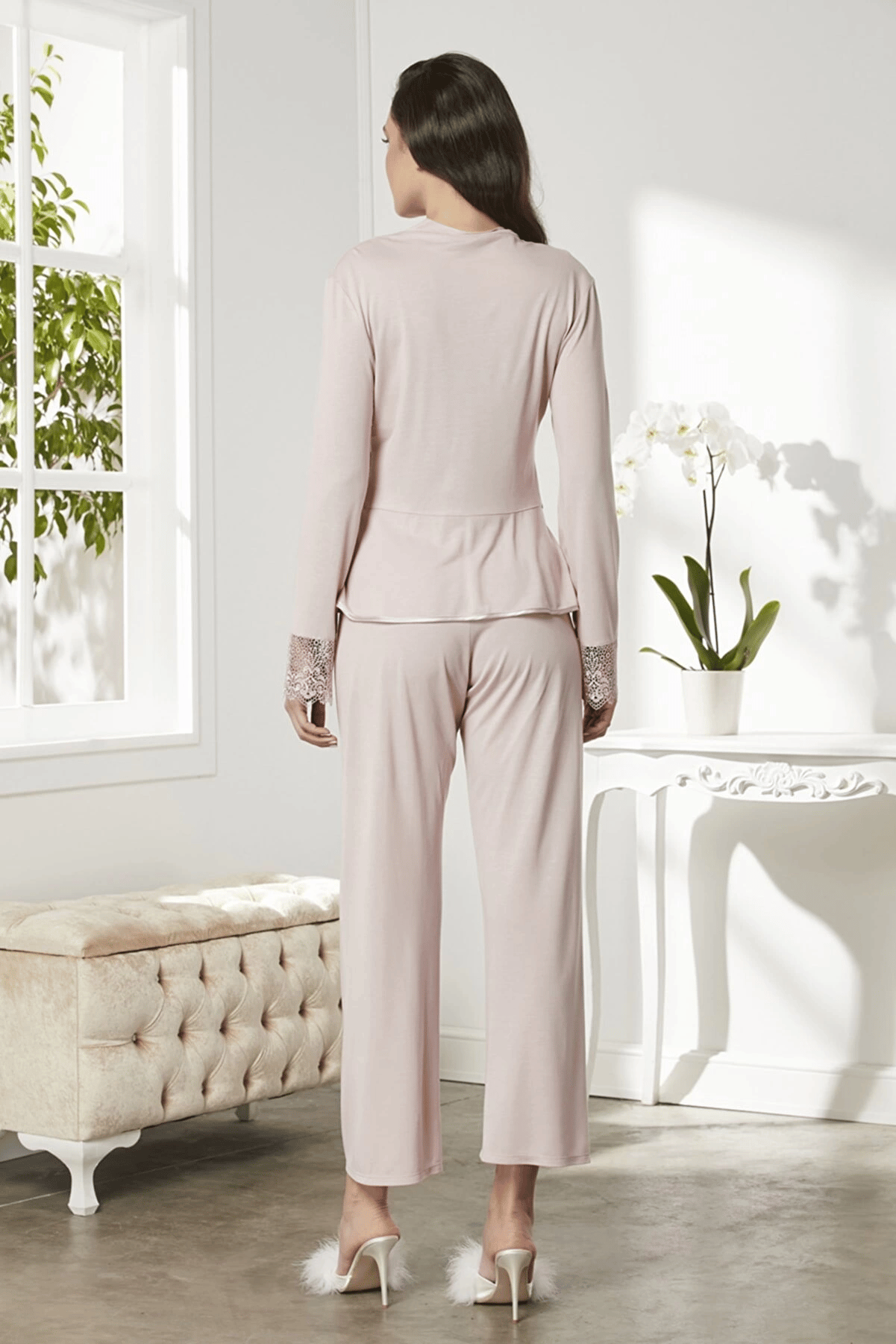 Pierre Cardin P5040 Bayan Penye 6'lı Gelin Çeyiz Seti