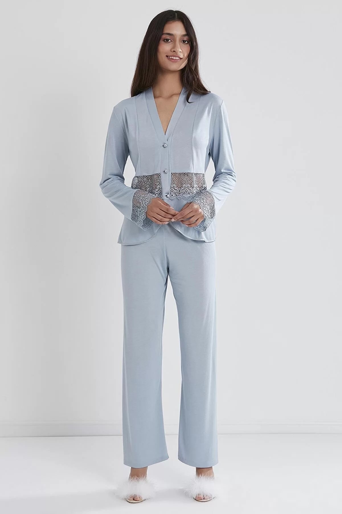 Pierre Cardin P5040 Bayan Penye 6'lı Gelin Çeyiz Seti