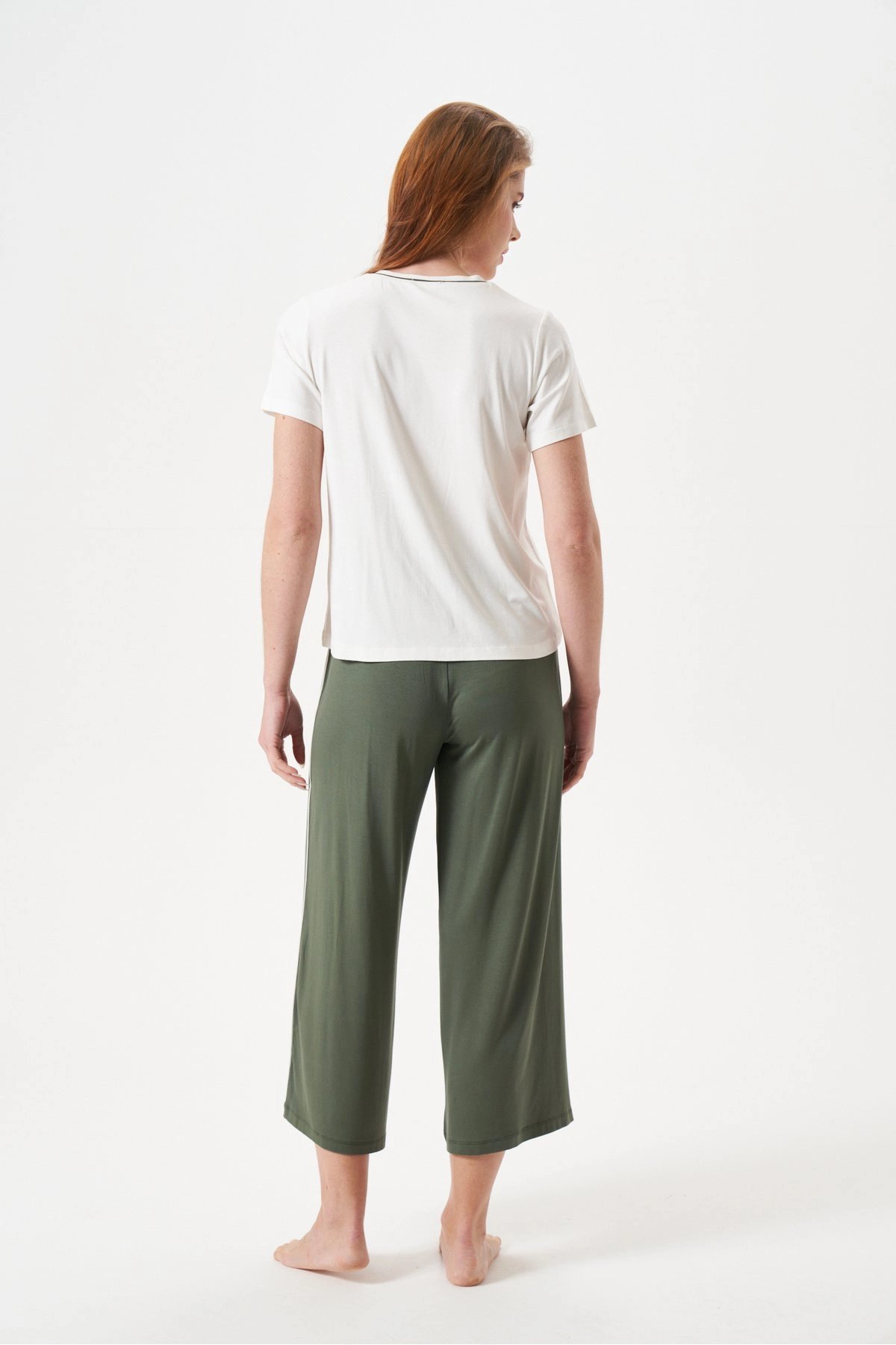 PJS 29022 Kadın Düğmeli Pijama Takım