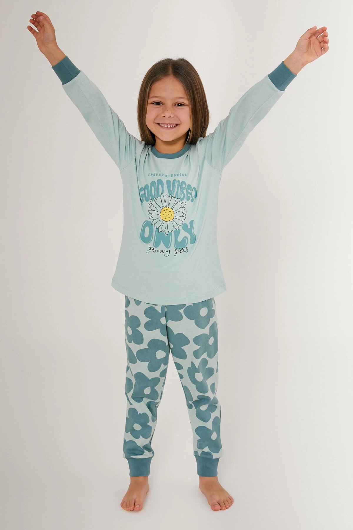 Roly Poly 3247-2 Kız Çocuk Uzun Kollu Pijama Takımı