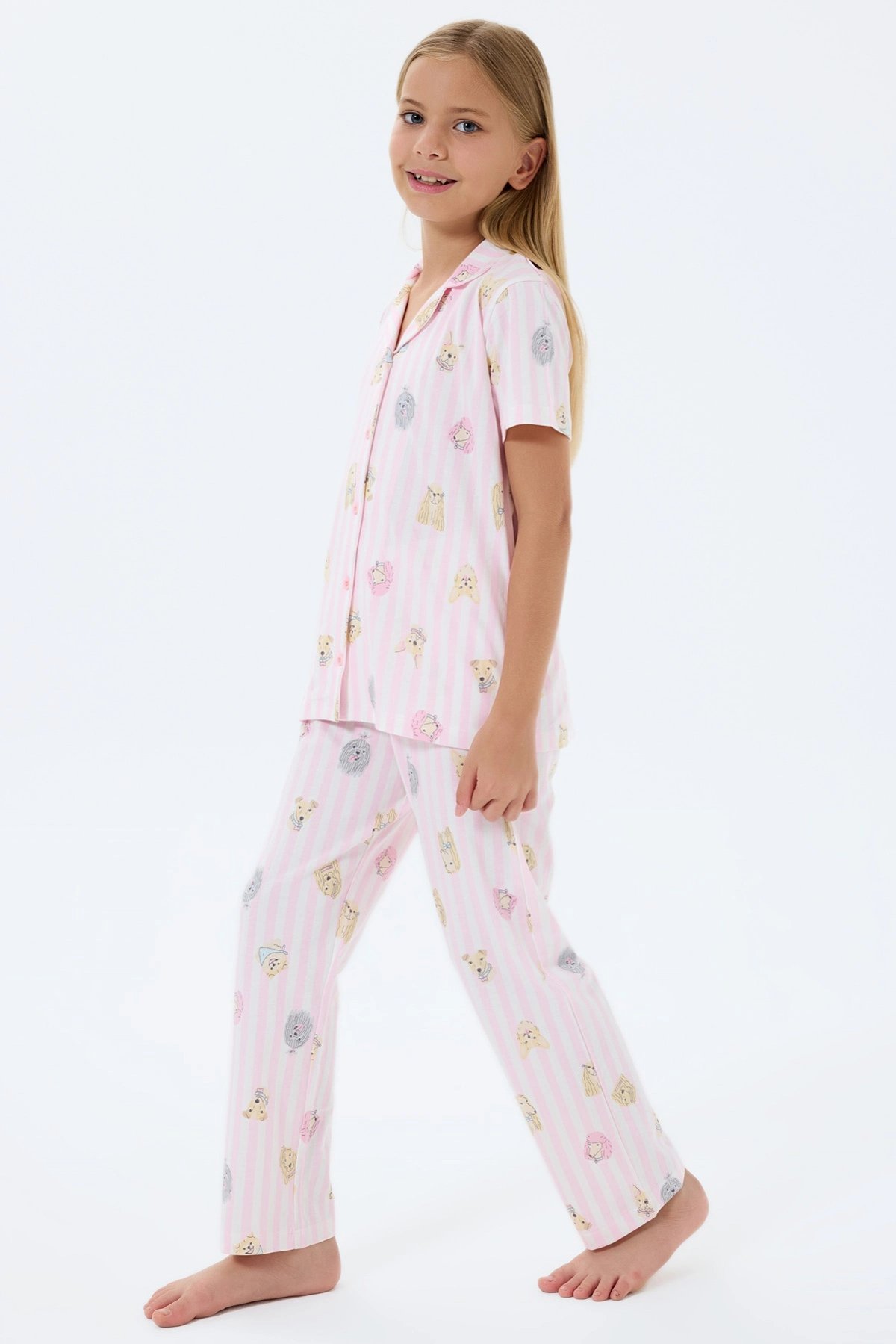 RolyPoly 3809-2 Kız Çocuk Kısa Kol Pijama Takımı