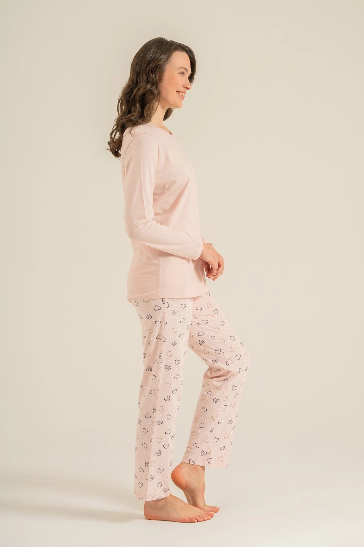 Rolypoly Rp3902-S  Kadın Uzun Kol Pijama Takım