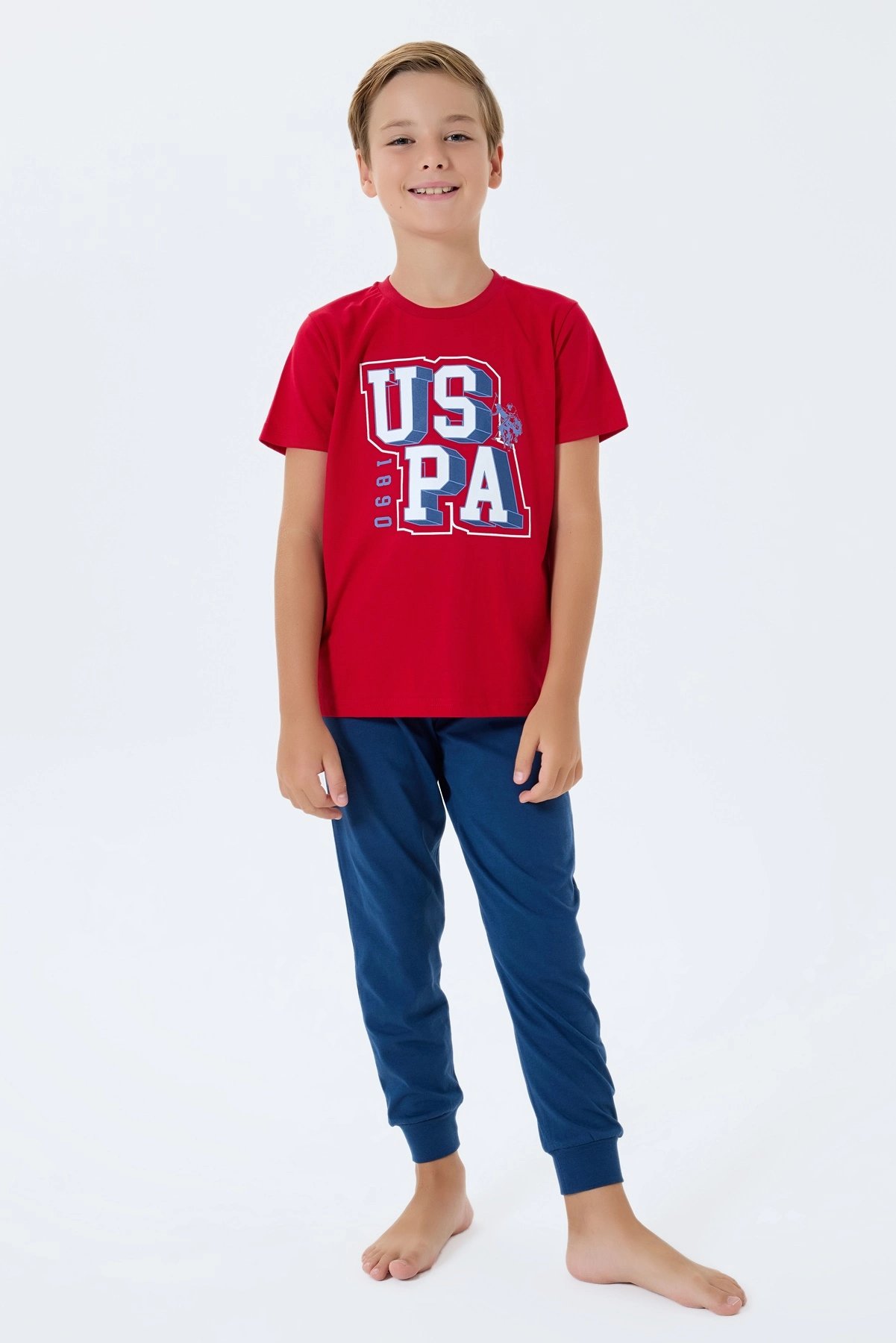 US Polo 2410-G Erkek Garson Pijama Takım