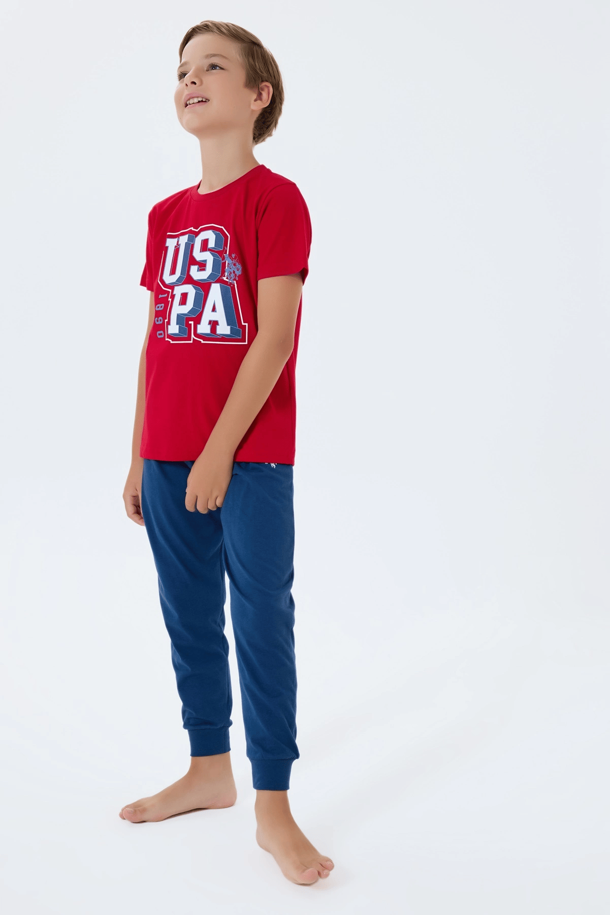 US Polo 2410-G Erkek Garson Pijama Takım