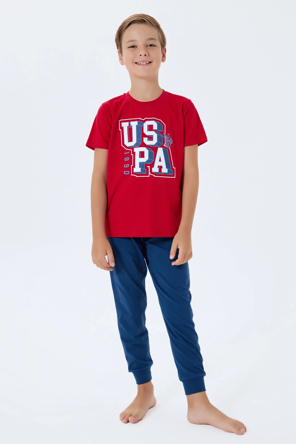 US Polo 2410-G Erkek Garson Pijama Takım