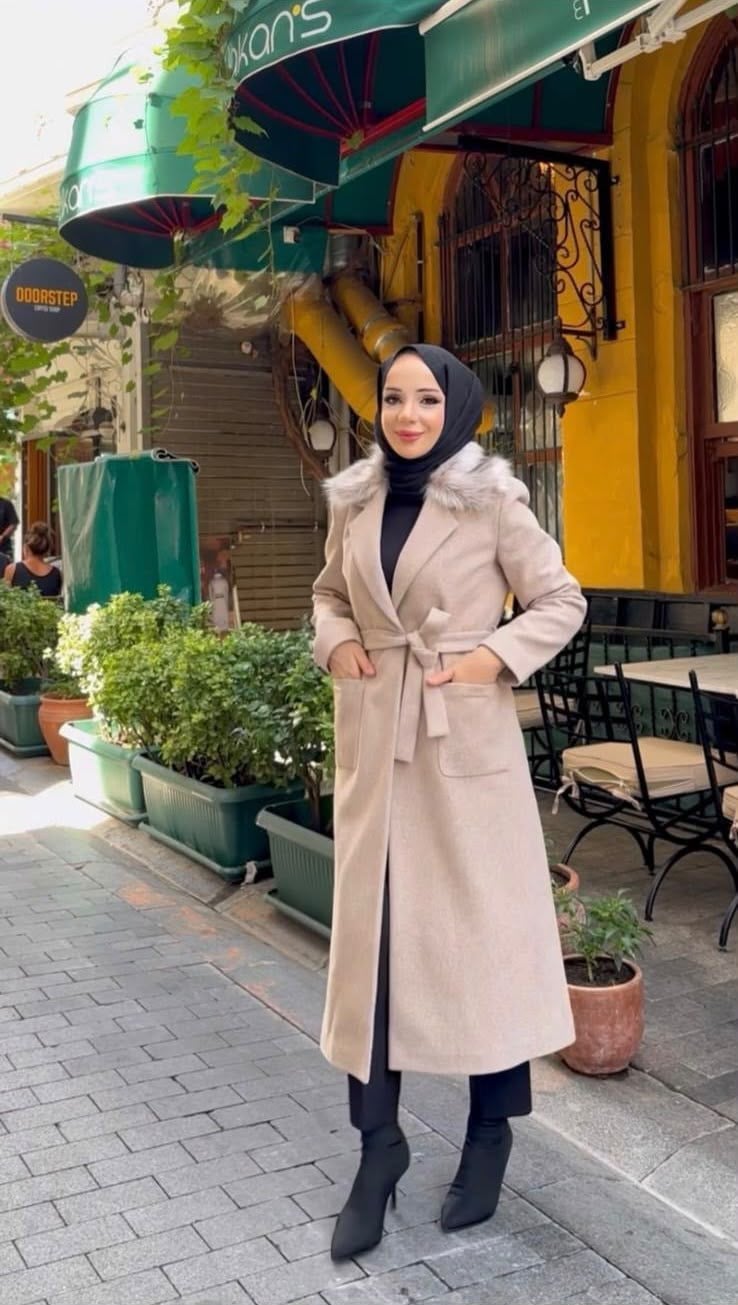BELDEN BAĞLAMALI KAŞE / Camel
