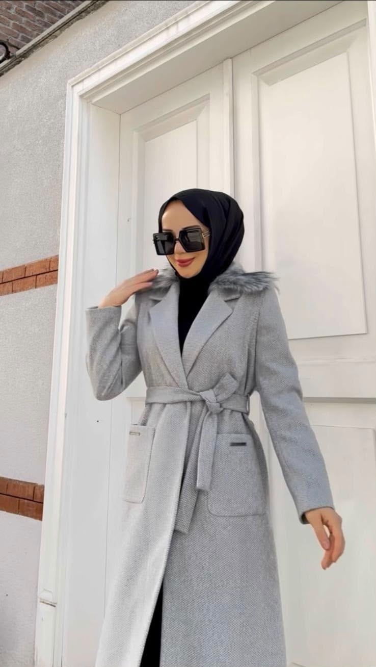BELDEN BAĞLAMALI KAŞE / Gri