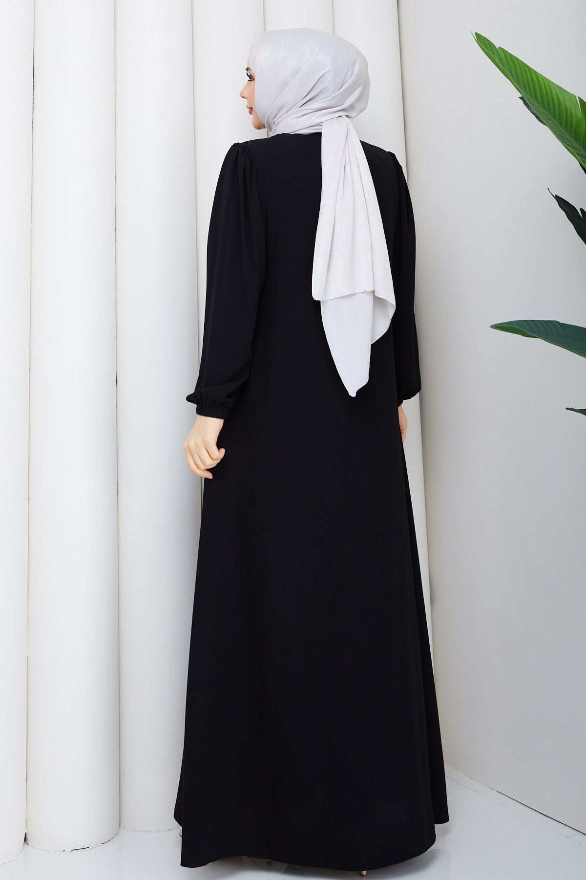 MODERN KESİM ZARİF FERACE / Siyah