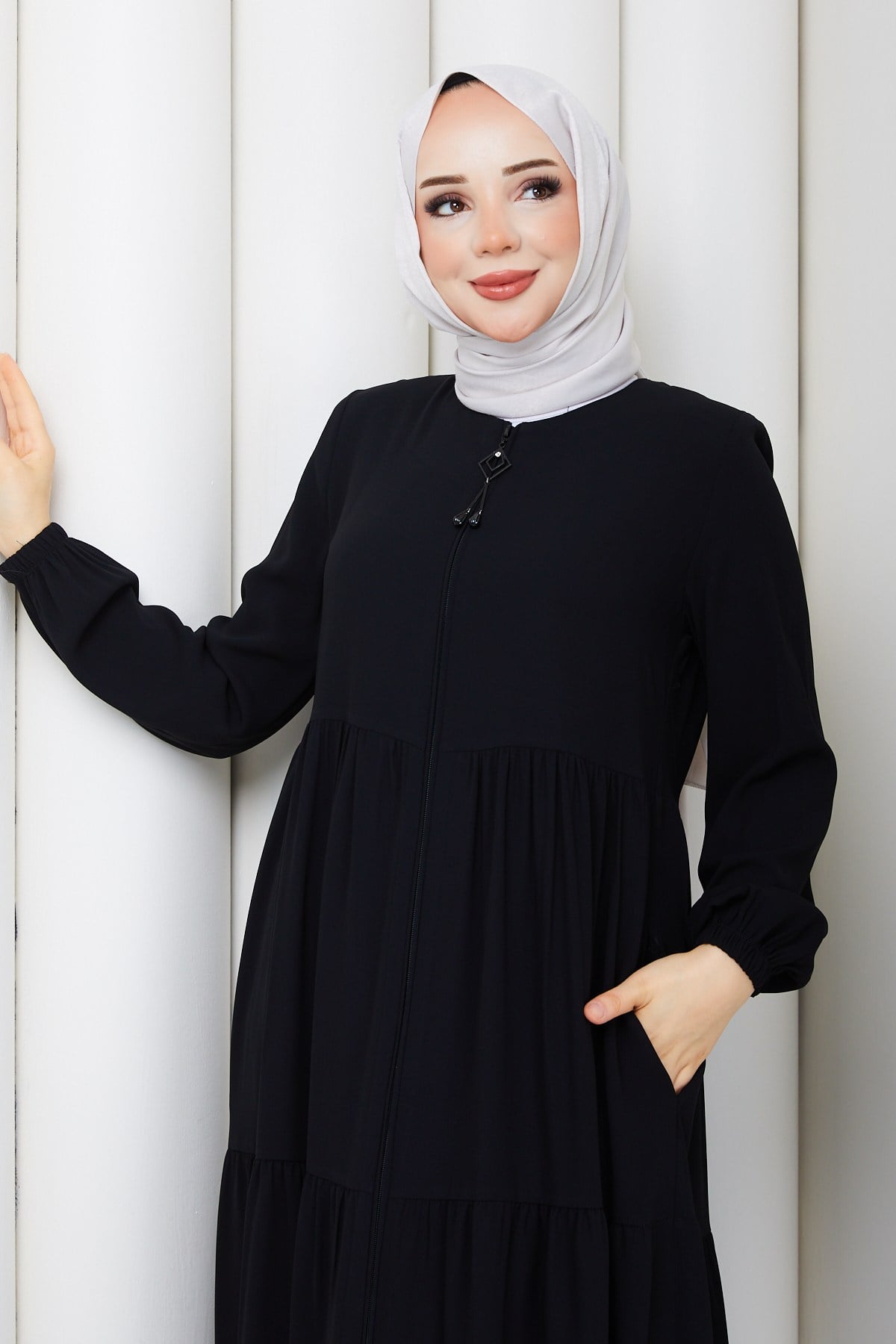ÜÇ KAT FERACE / Siyah