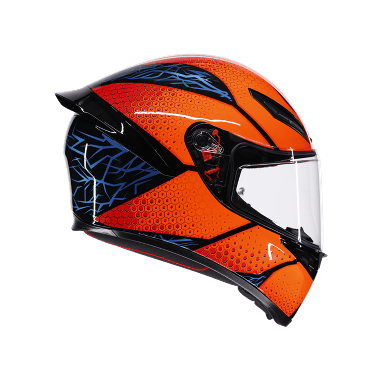 AGV KASK/K1 S SPEEDARMOR BLACK ORANGE BLUE