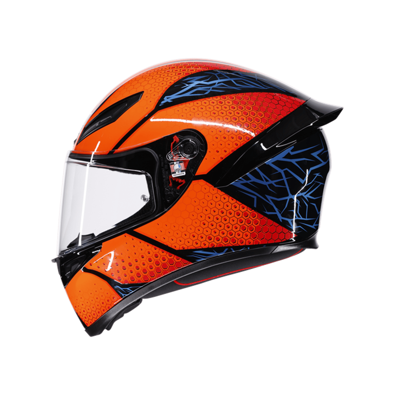 AGV KASK/K1 S SPEEDARMOR BLACK ORANGE BLUE