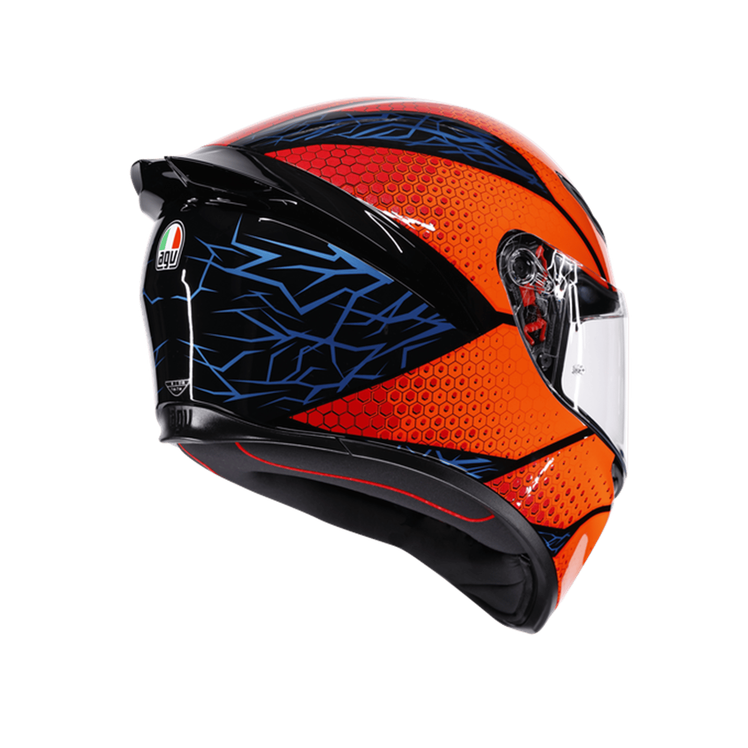 AGV KASK/K1 S SPEEDARMOR BLACK ORANGE BLUE