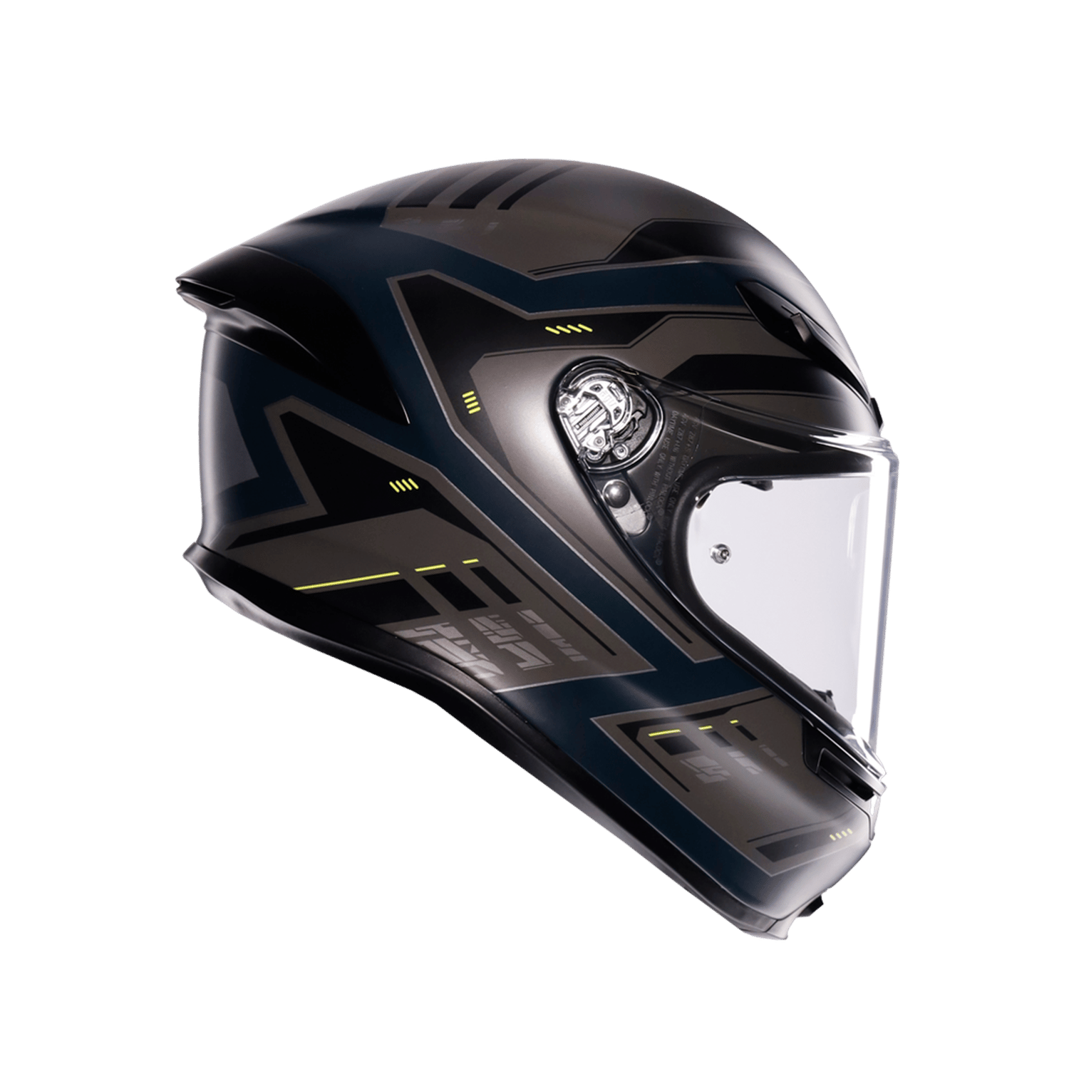 AGV KASK/K6 S MPLK ENHANCE MATT GREY/YELLOW FLUO