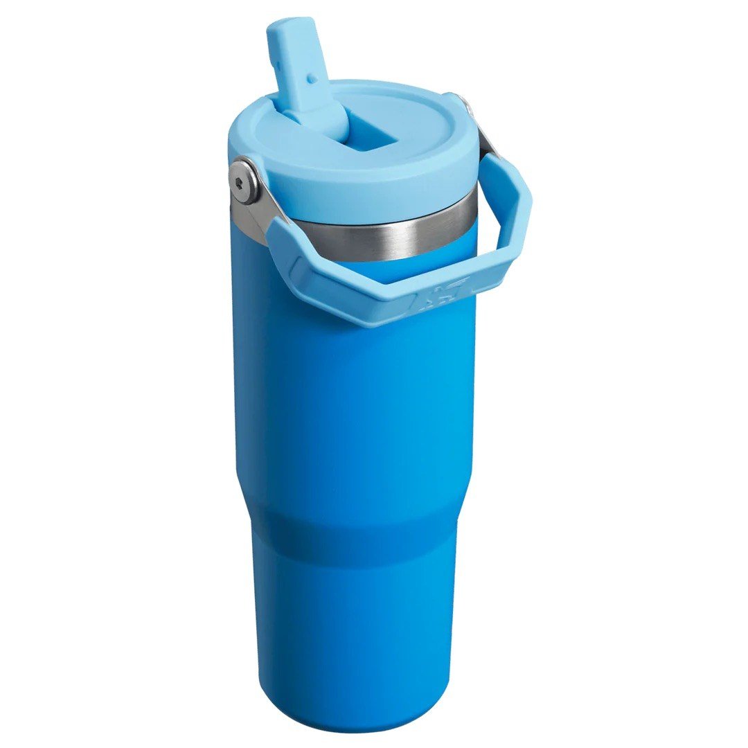 IceFlow™ Flip Straw Tumbler Pipetli Termos  0.89 Lt Mavi