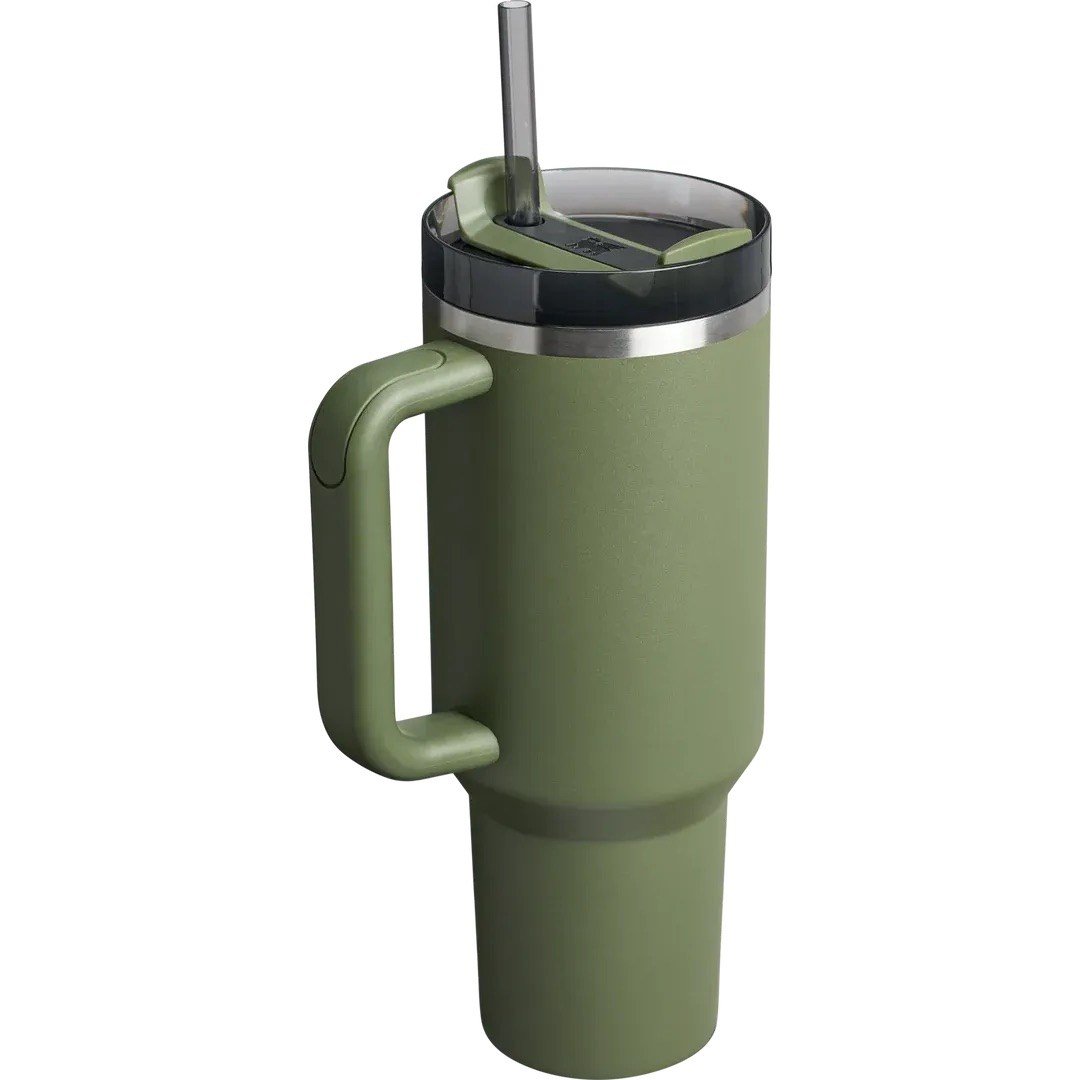 Stanley Quencher H2.O FlowState™ Tumbler Pipetli Termos | 1.18L Haki - Dried Pine