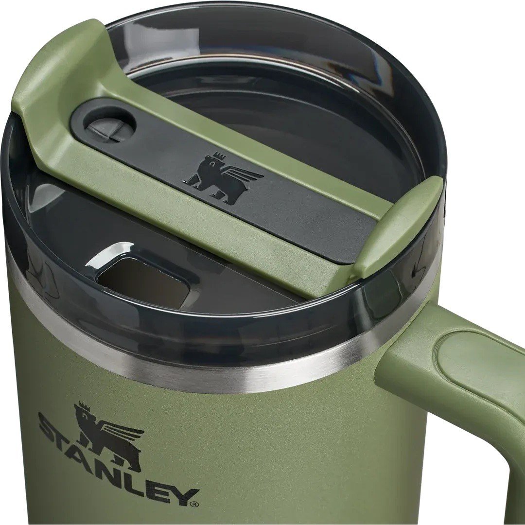 Stanley Quencher H2.O FlowState™ Tumbler Pipetli Termos | 1.18L Haki - Dried Pine