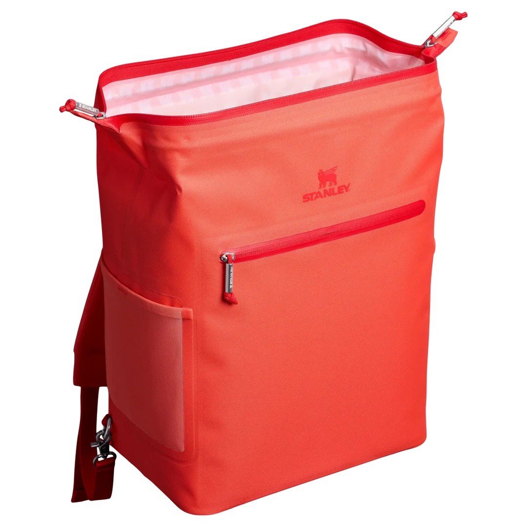 Stanley The All-Day Madeleine Midi Cooler Backpack 14L / 14.8QT - Hot Coral
