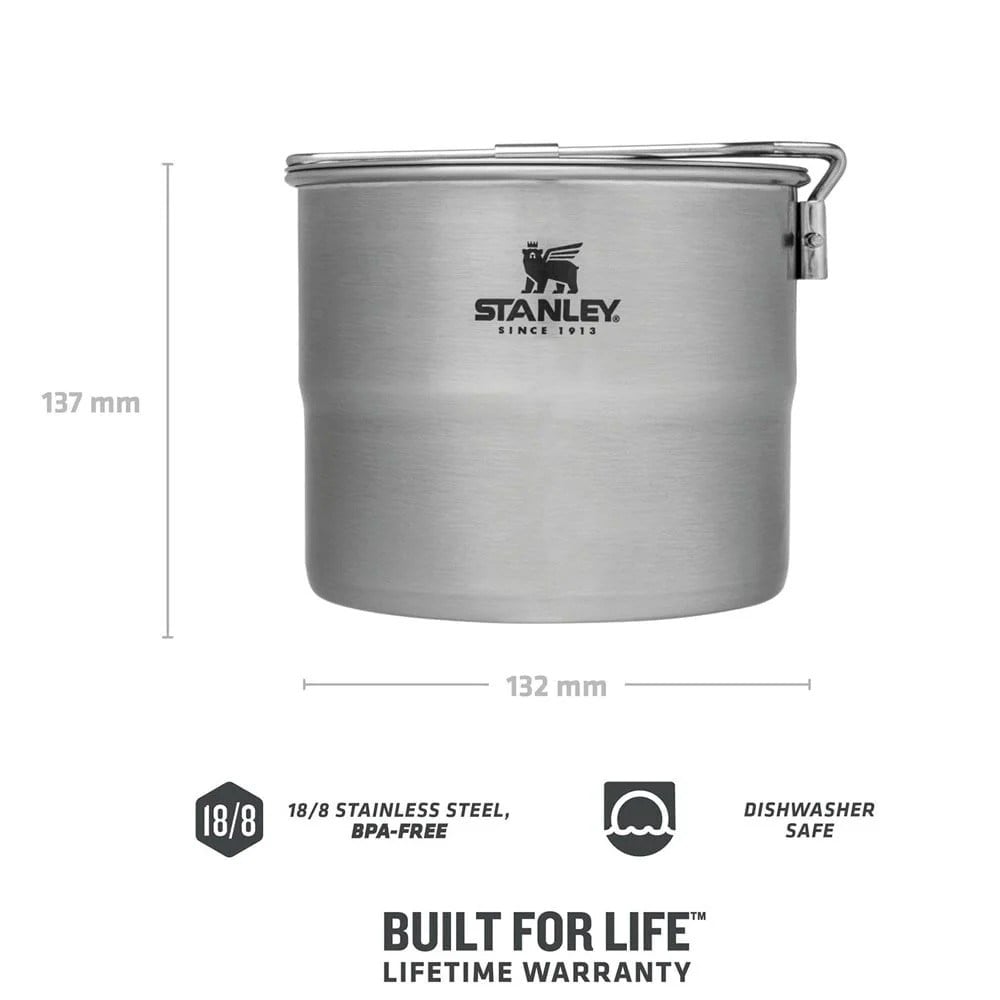 Stanley Wildfare Go Two Bowl Cook Set 1.1L / 1.25QT - Shale/Charcoal