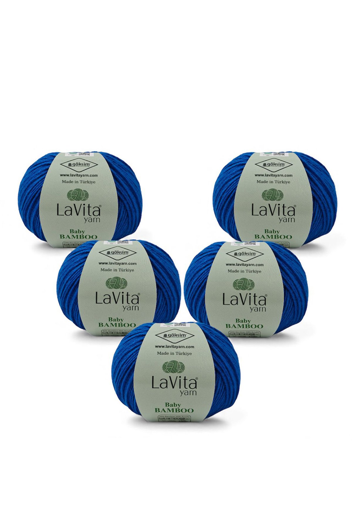 Baby Bamboo El Örgü İpi %50 Bambu %50 Akrilik 250gr 5 ADET (5320 SAKS)