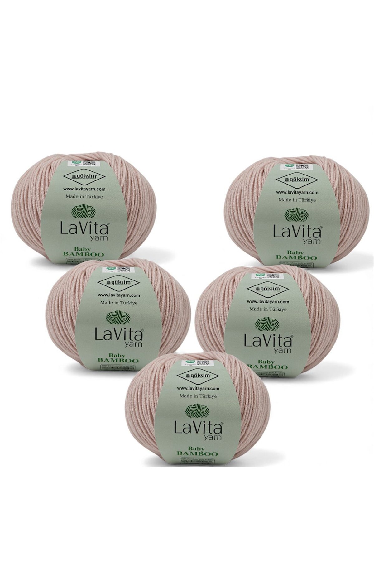 Baby Bamboo El Örgü İpi %50 Bambu %50 Akrilik 250gr 5 ADET (4108 TAŞ)