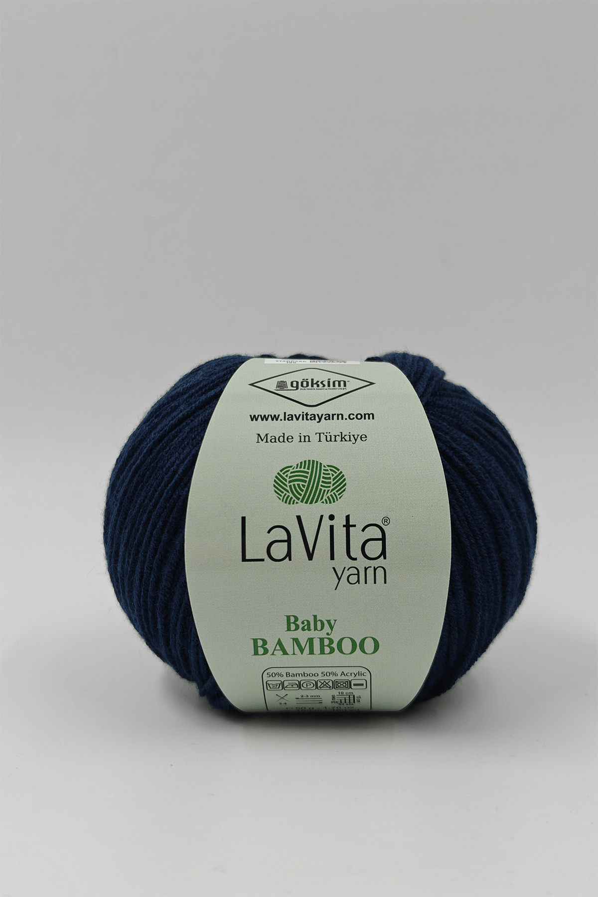 Baby Bamboo El Örgü İpi %50 Bambu %50 Akrilik 50gr (5321 LACİVERT)