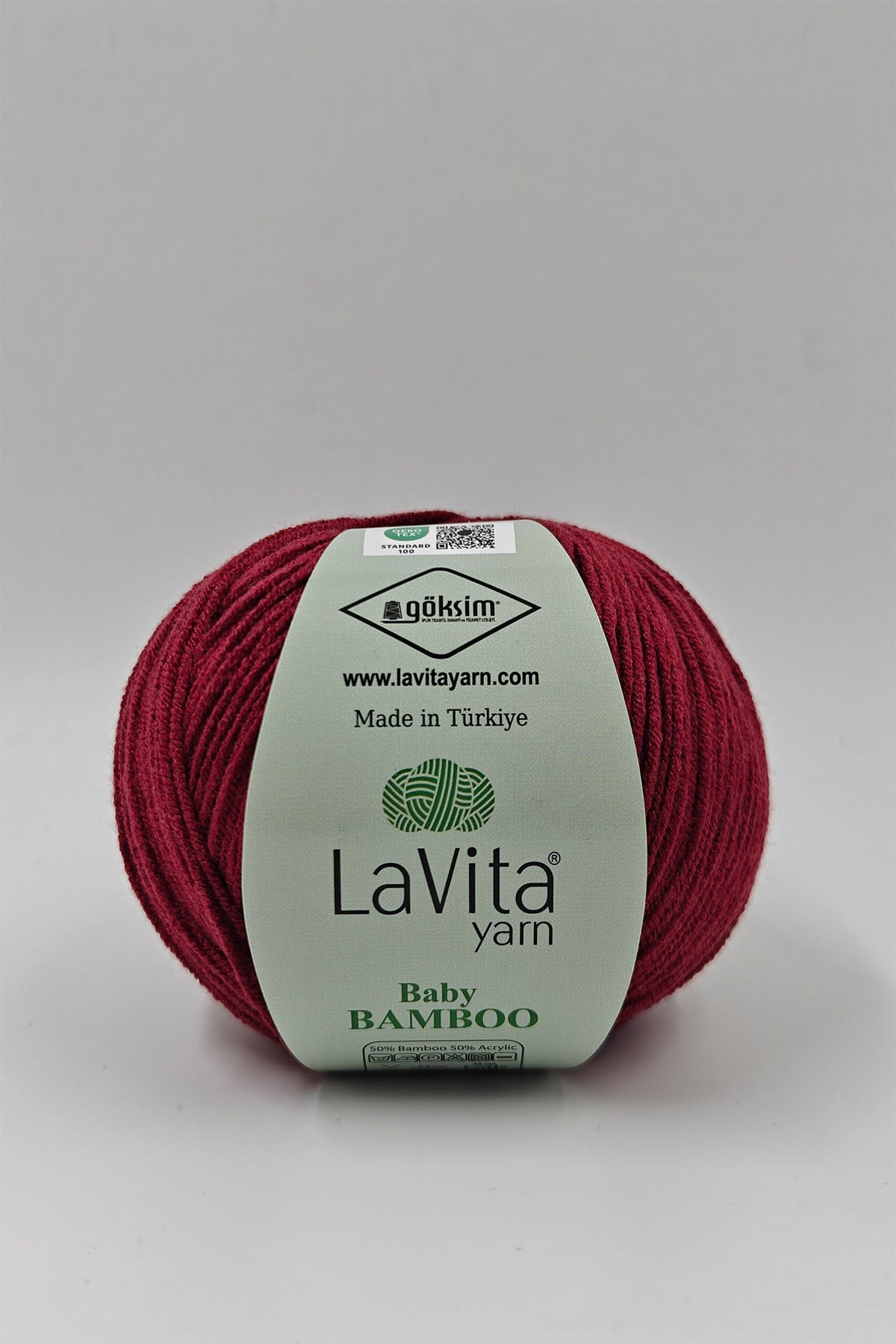 Baby Bamboo El Örgü İpi %50 Bambu %50 Akrilik 50gr (3216 BORDO)
