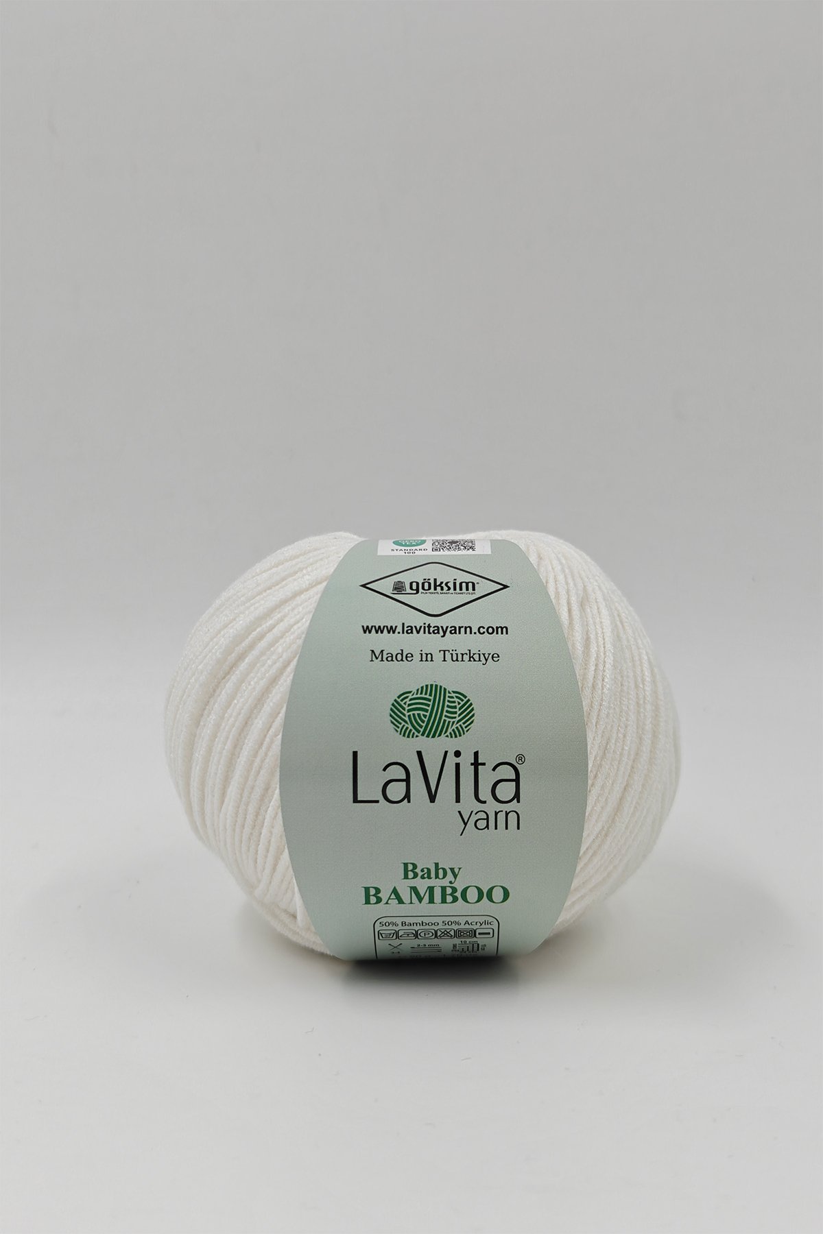 Baby Bamboo El Örgü İpi %50 Bambu %50 Akrilik 50gr (1003 KEMİK)