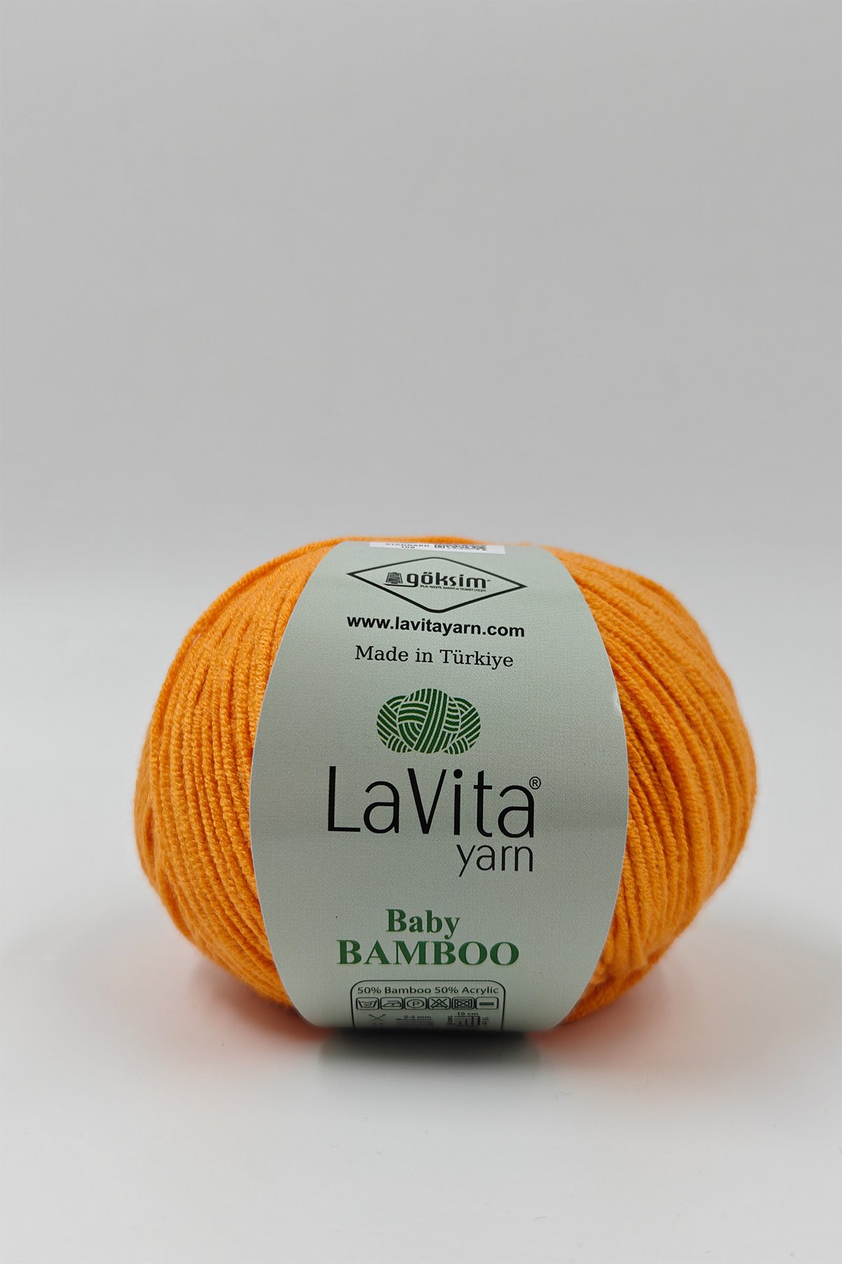 Baby Bamboo El Örgü İpi %50 Bambu %50 Akrilik 50gr (2033 PORTAKAL)