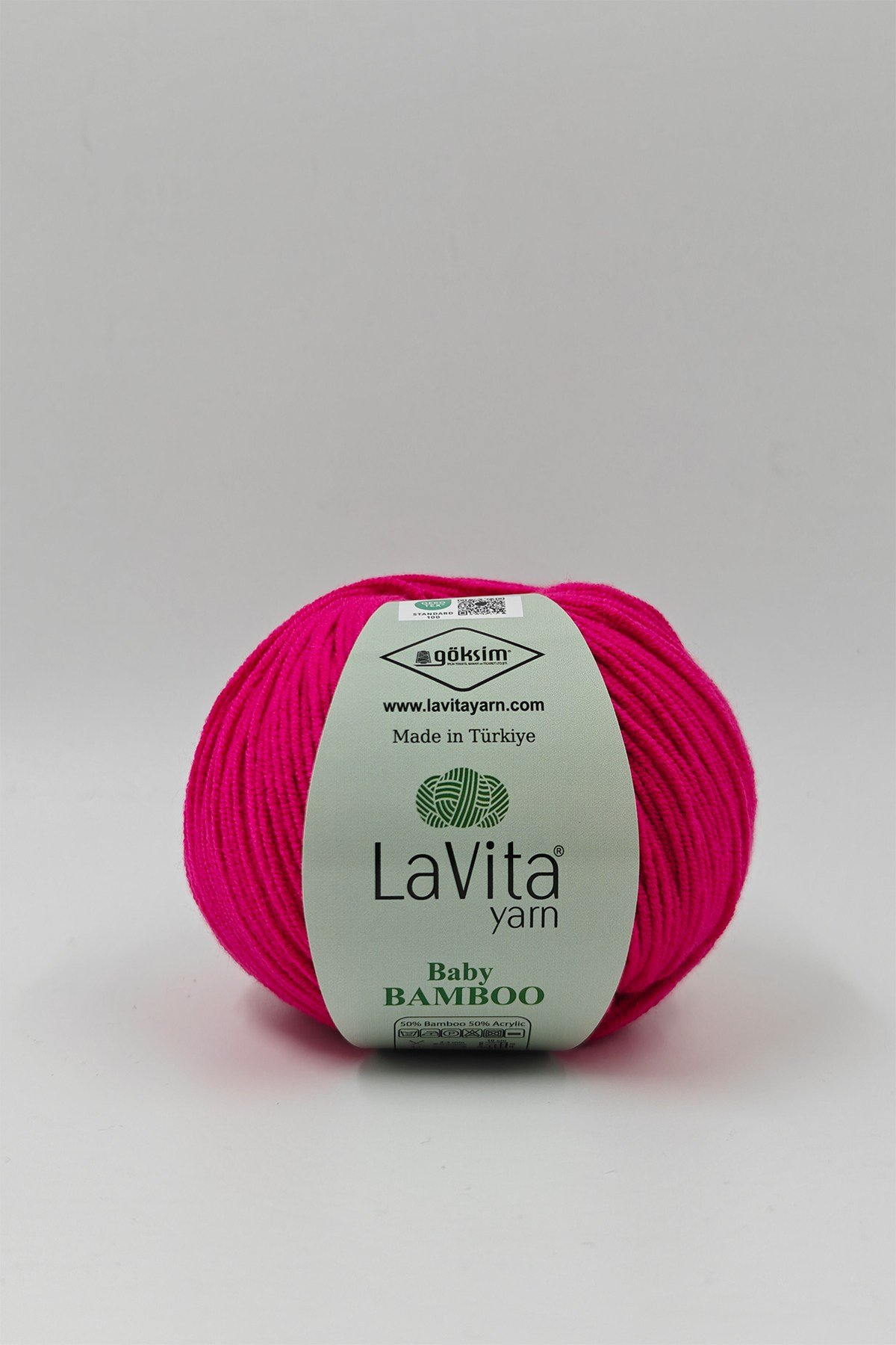 Baby Bamboo El Örgü İpi %50 Bambu %50 Akrilik 50gr (4109 PEMBE)