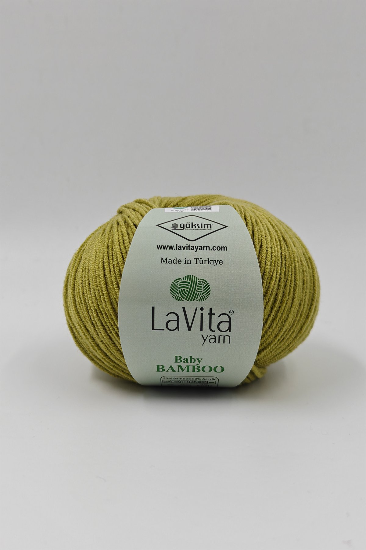 Baby Bamboo El Örgü İpi %50 Bambu %50 Akrilik 50gr (8162 FISTIK)