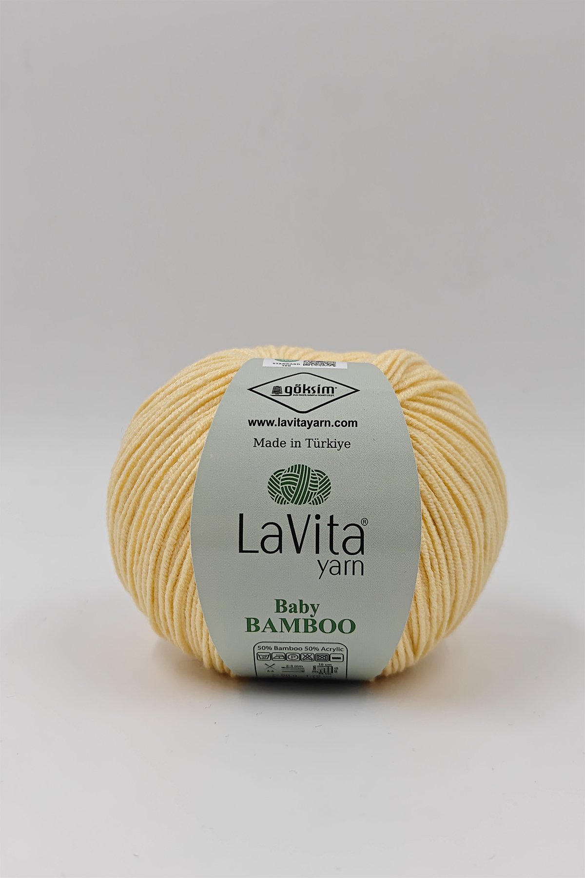 Baby Bamboo El Örgü İpi %50 Bambu %50 Akrilik 50gr (2031 BEBE SARI)
