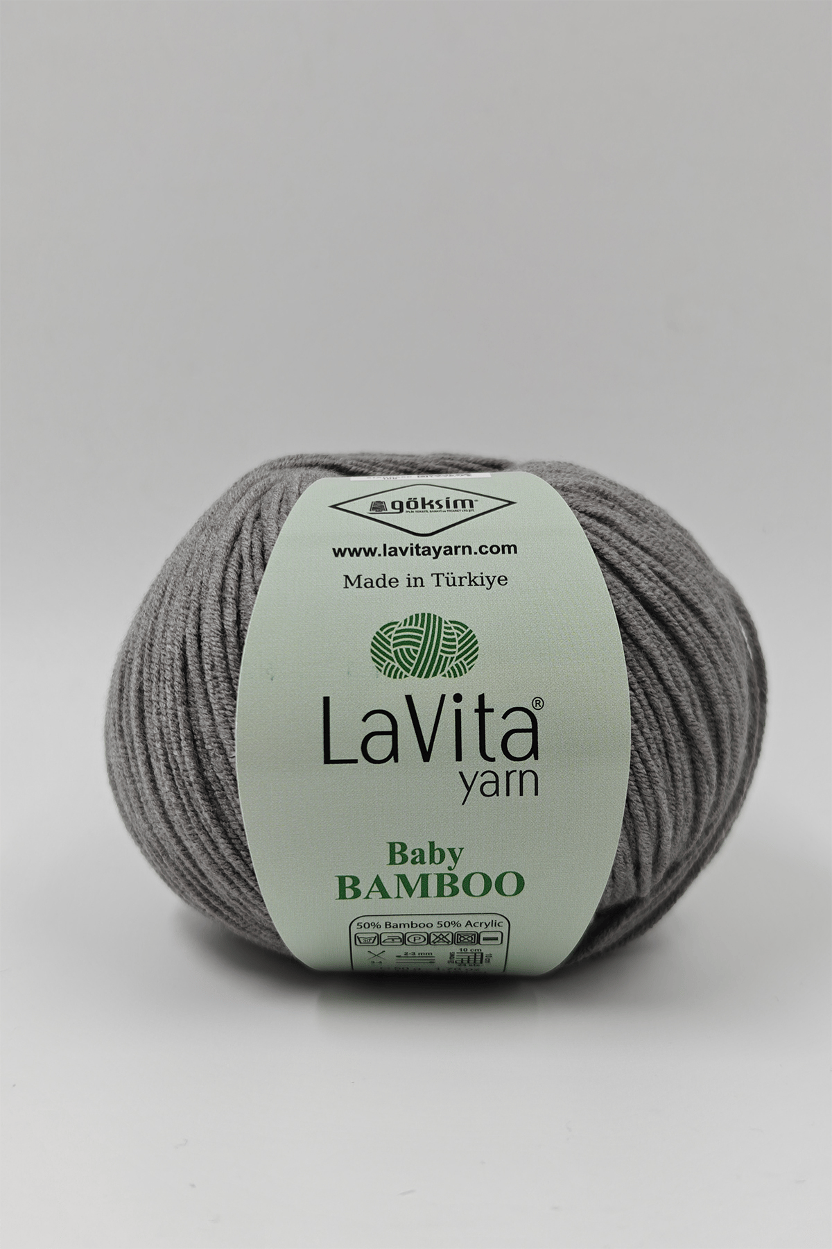 Baby Bamboo El Örgü İpi %50 Bambu %50 Akrilik 50gr (6042 FÜME)