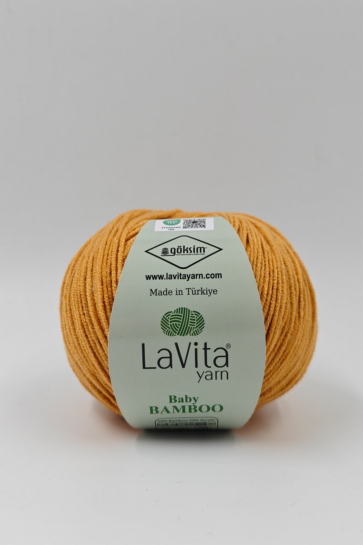 Baby Bamboo El Örgü İpi %50 Bambu %50 Akrilik 50gr (2034 HARDAL)